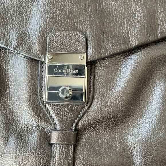 Barely Used - Cole Haan Sullivan Street Ariel Hobo Anthracite Metallic - Picture 3 of 6